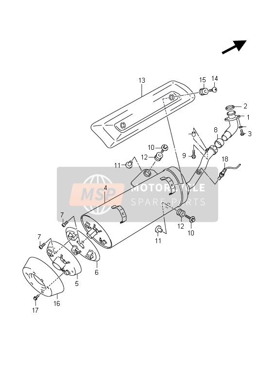 1415005H00, Pipe, Exhaust, Suzuki, 0